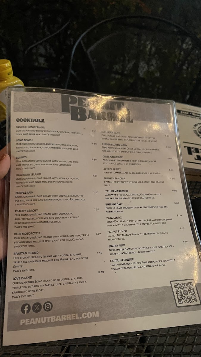 The Peanut Barrel Menu - Image 2